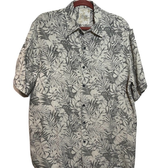 Tasso Elba Other - Tasso Elba Island Tropical Print Short-Sleeve Button-Up Shirt